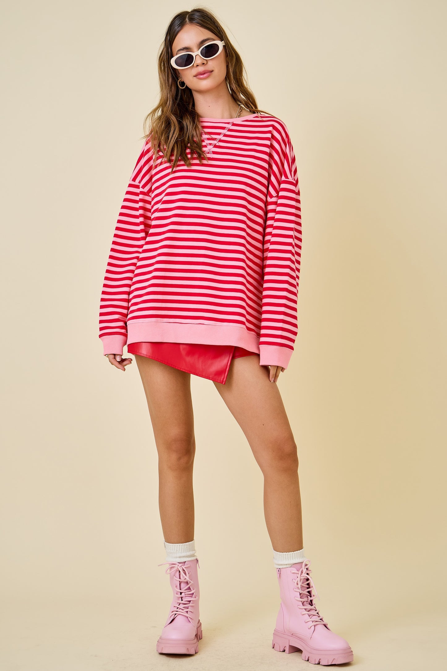 Darla Pink Striped Top