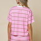 Blossom Pink Striped Tee