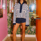 Brandon Navy Striped Top