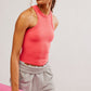 Free People Movement GO TO HIGH NECK CAMI / ELECTRIC SUNSET