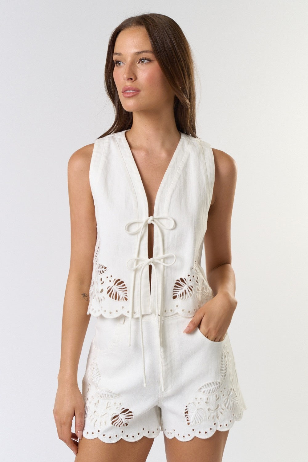 Luna white top