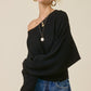 Molly Black Knit Sweater