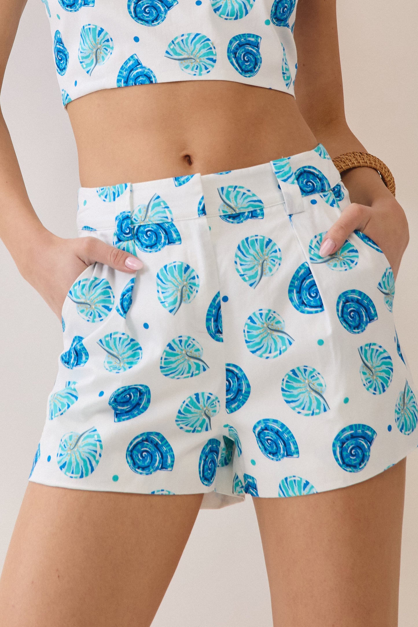 Trinity Blue Shell Shorts