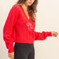 Harlow Red Cardigan