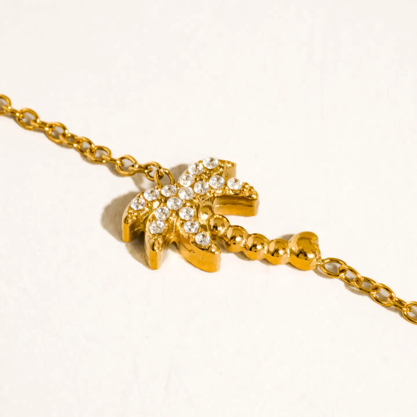 MULTIPLE STYLES Quincee 18K Gold Non-Tarnish Summer Ocean Cz Bracelet