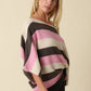 Katie Stripe Dolman Knit Top