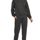 Scuba Crewneck Pullover & Joggers Black