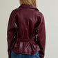 Luna Burgundy Coat