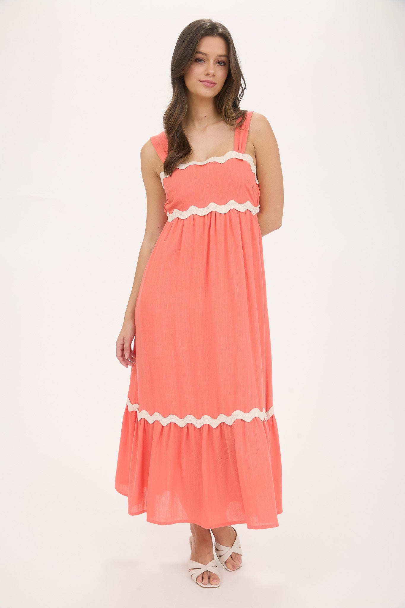 Brooke Coral Dress