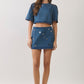 Teller Denim Mirror Top