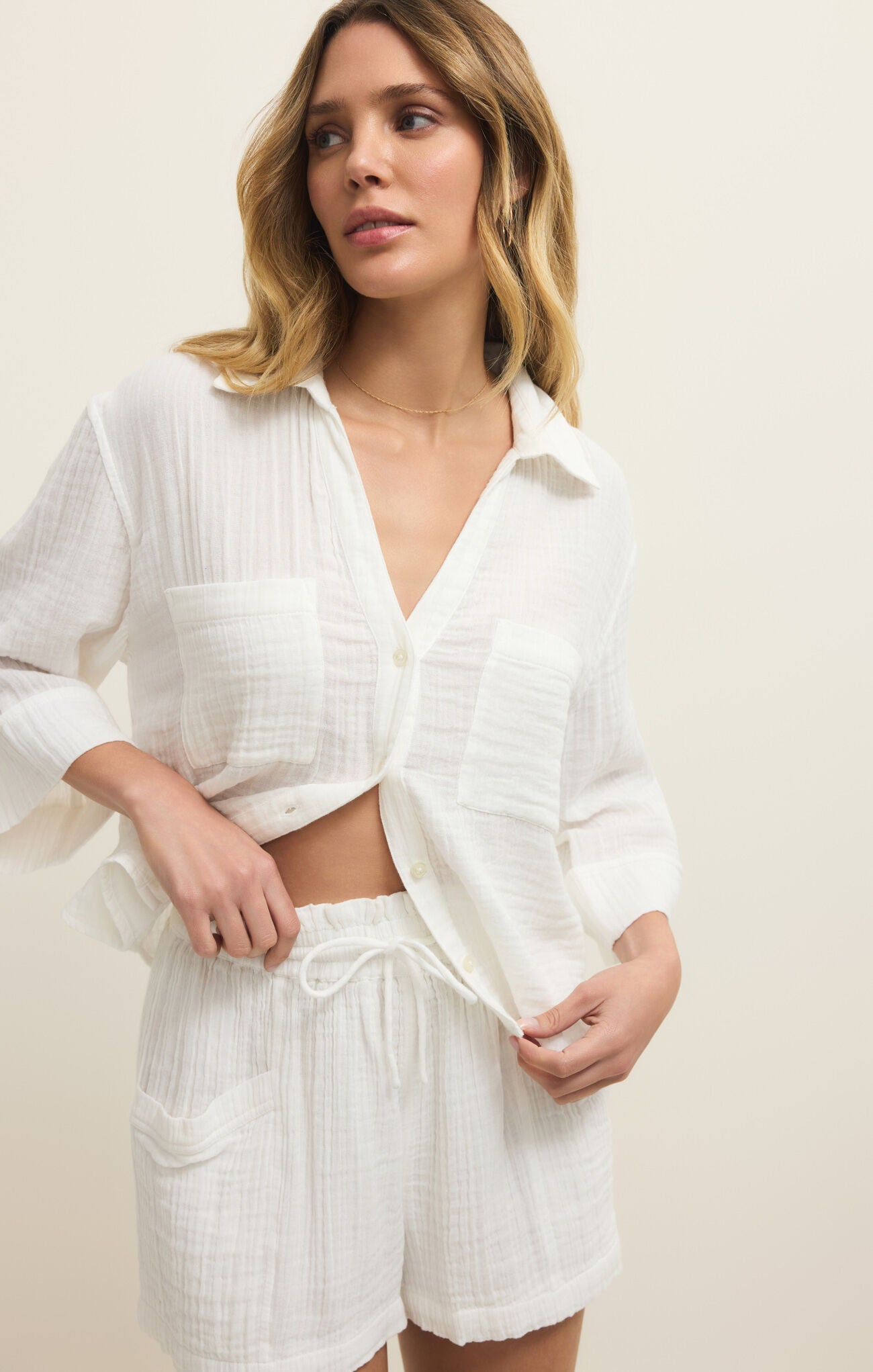 Z Supply HELENA SHIRT WHITE
