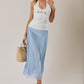Sarah Aloha White Halter Top