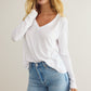 Vail LS Tee White