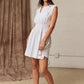 Polly Grey Smocked Waist Dress