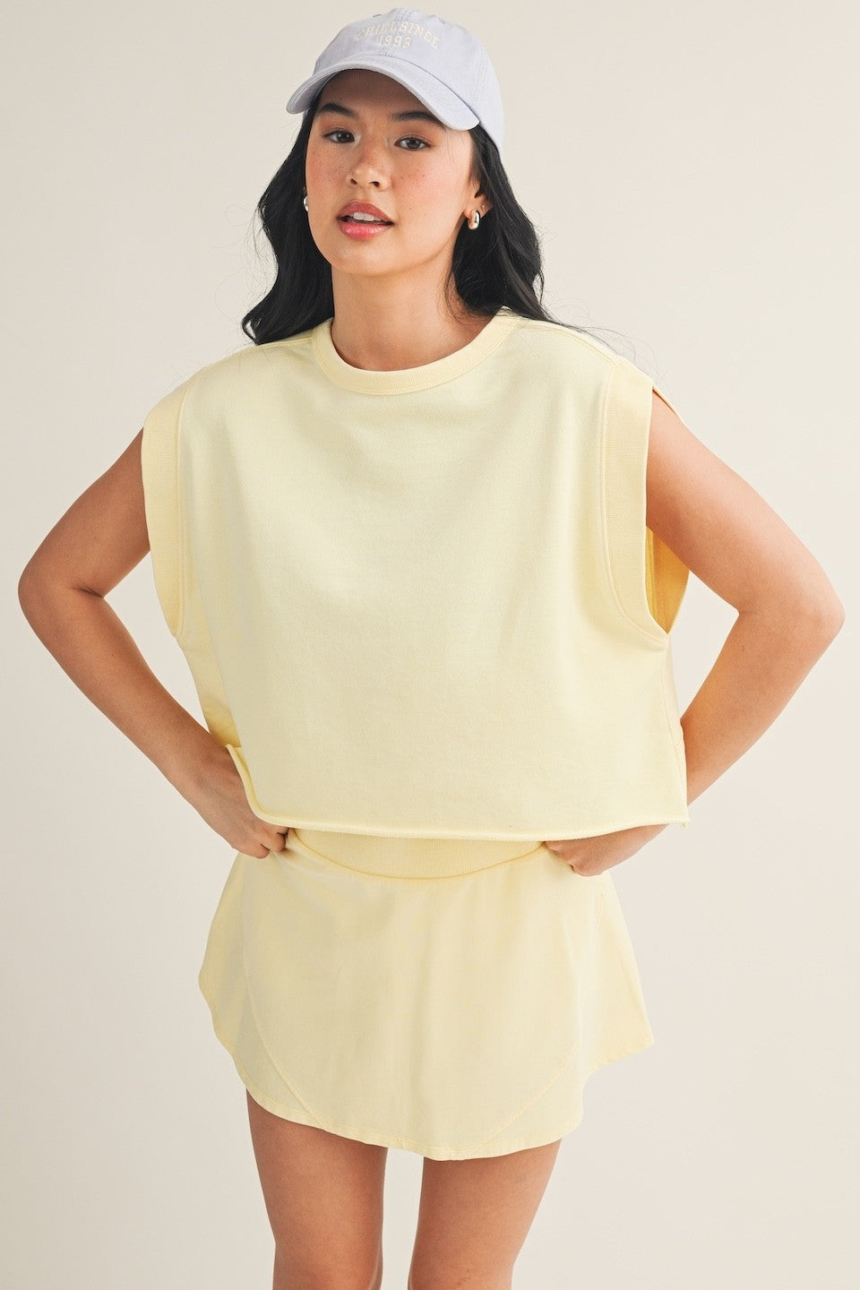 Kaia Yellow Open Back Top