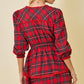 Deka Plaid Tiered Dress