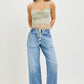 Risen Drawstring Medium Wash Denim