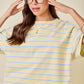 Dylan Striped Set Top Yellow