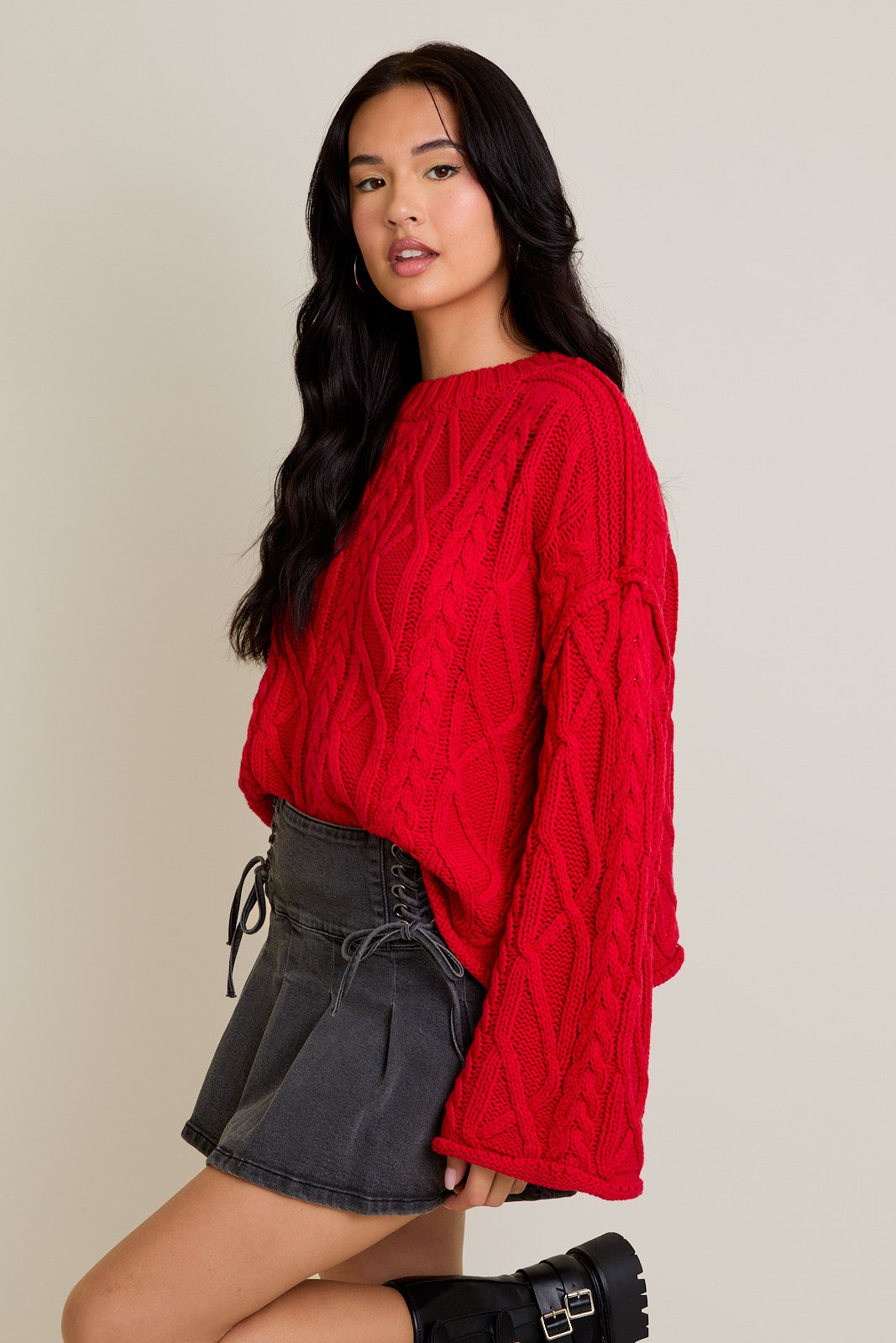 Luna Red Sweater