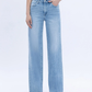 Vervet High Rise Full Length Light Wash Wide Jeans