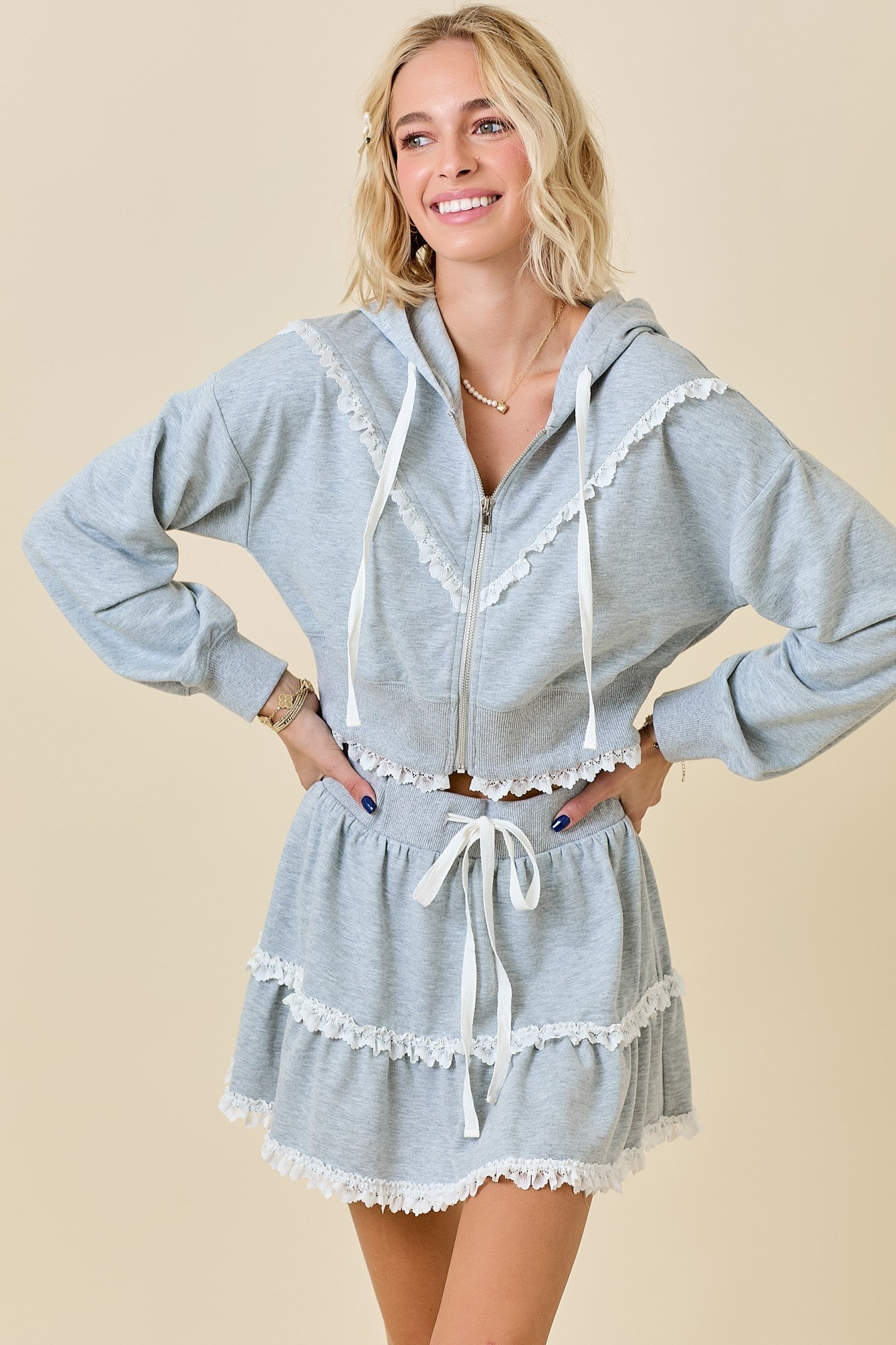 Darla Lace Trim Jacket