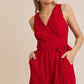 Gillian Red Romper