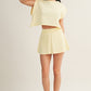 Kaia Yellow Open Back Top