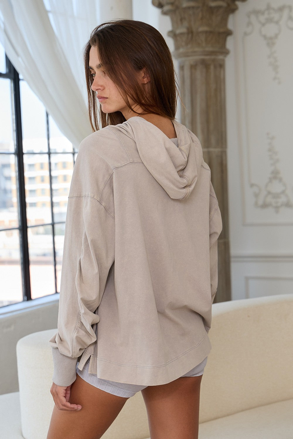 Brooke Taupe Hoodie