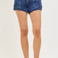 Risen High Rise Layered Hem Shorts