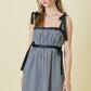 Diana Black Gingham Dress