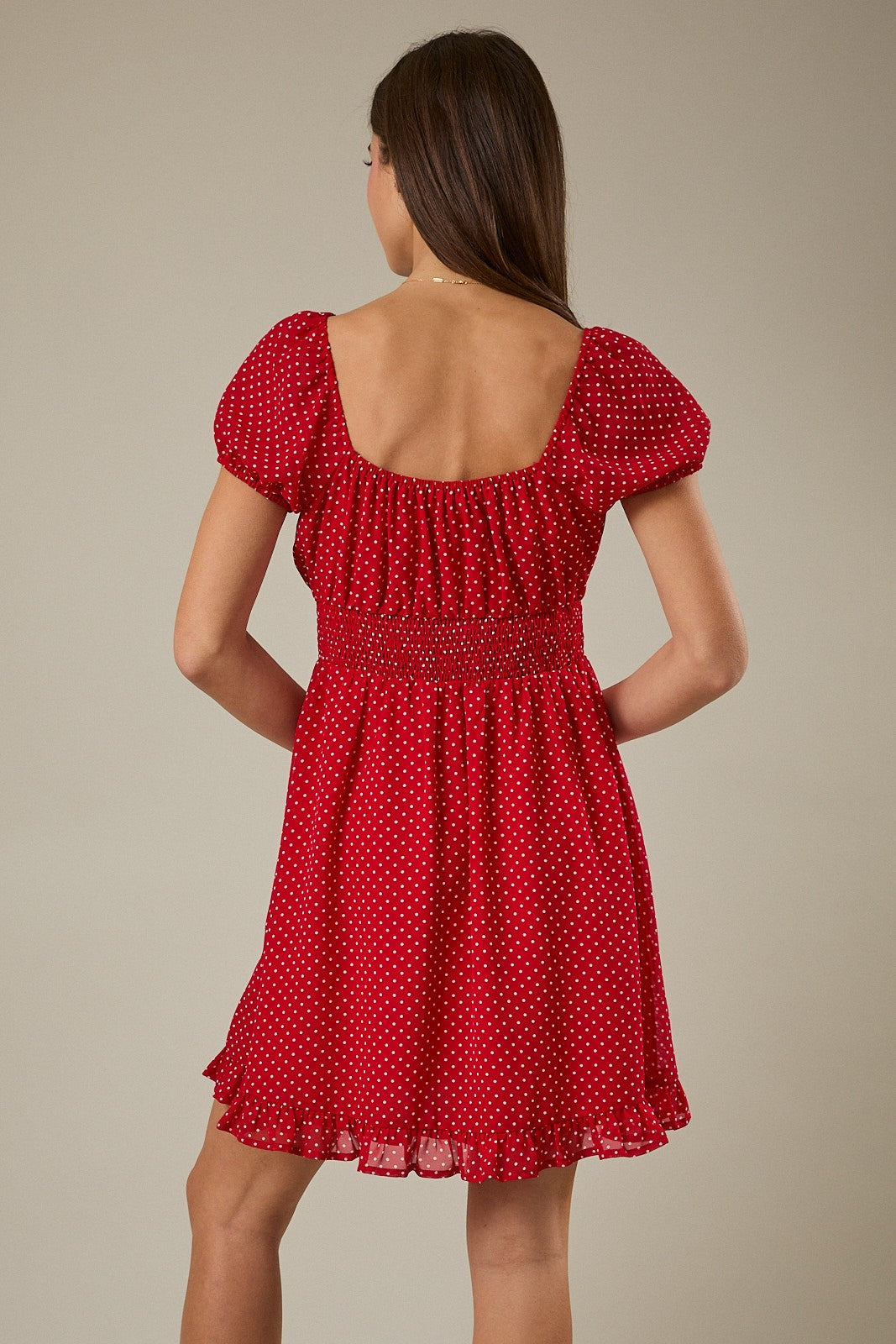 Sierra Red Dot Dress