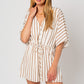 Gabby striped romper