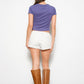 Paula navy tee