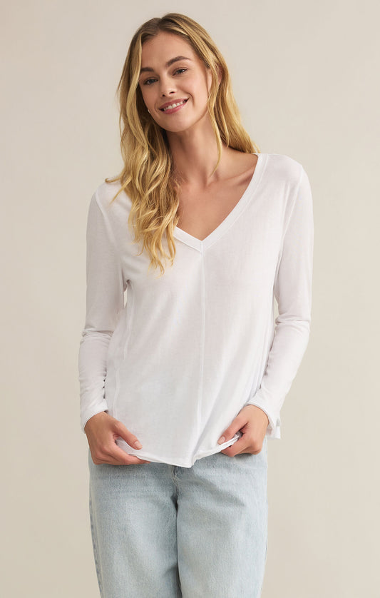 Vail LS Tee White