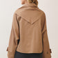 Tina  Collar Tie-front Trench Jacket