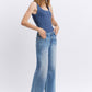Vervet Mid Rise Medium Wash Wide Jeans