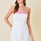 Faye white and pink dress
