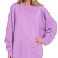 Fleece Tunic Sweatshirts Lavender