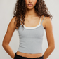 FP Movement ALL CLEAR COASTLINE CAMI / WHITE COMBO