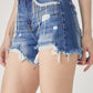 Risen High Rise Rhinestone Shorts