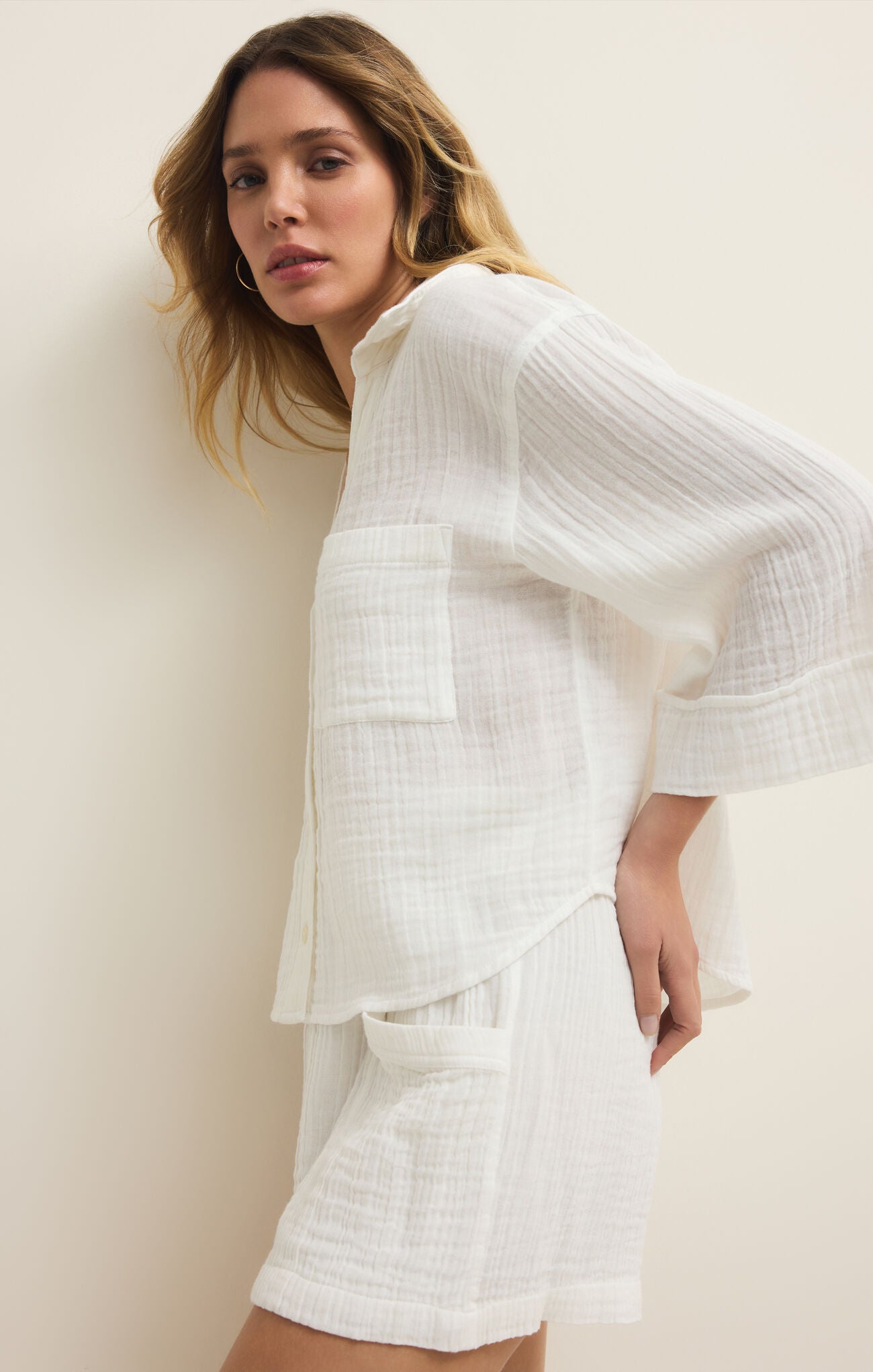 Z Supply HELENA SHIRT WHITE