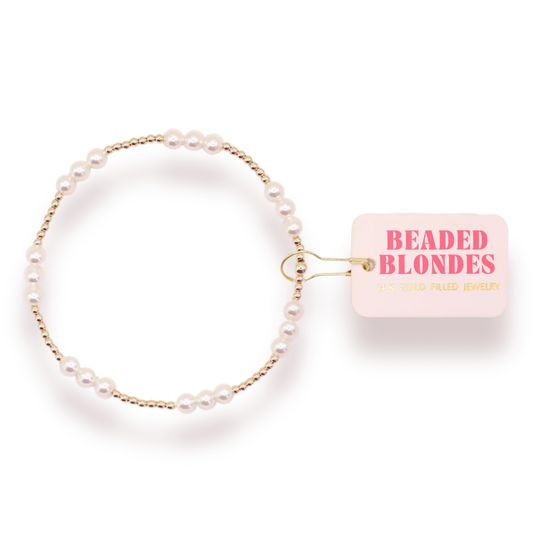 Ily Pearl Bracelet in Gold Standard 6.75 inch