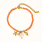 Fawn 18K Gold Non-Tarnish Shells and Star Beaded Bracelet Pink