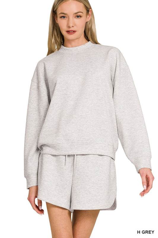 Scuba Pullover & Shorts Set H Grey