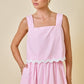 Dasha Pink Ric Rac Top