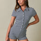 Liberty Navy Striped Romper