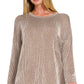 Ribbed Long Sleeve Top Brown