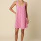 Andrea Gingham Swing Mini Dress Rose