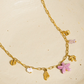 Anya 18K Gold Non-Tarnish Starts and Palm Charm Necklace