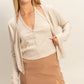 Hannah Taupe Layered Top